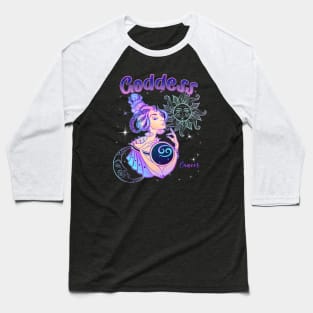 Zodiac Cancer Goddess Queen Horoscope Baseball T-Shirt